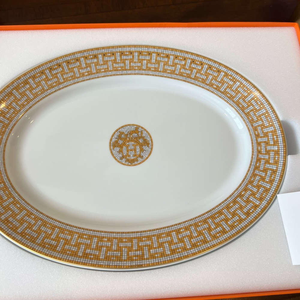 New full set Large Oval Platter Mosaic Ghw